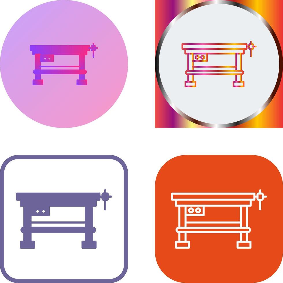 Work Bench Icon Design vector