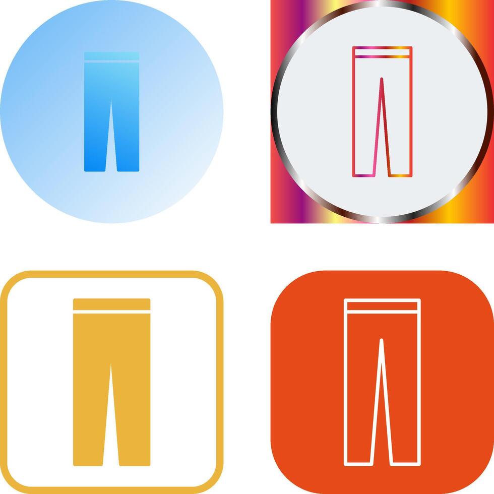 Trousers Icon Design vector