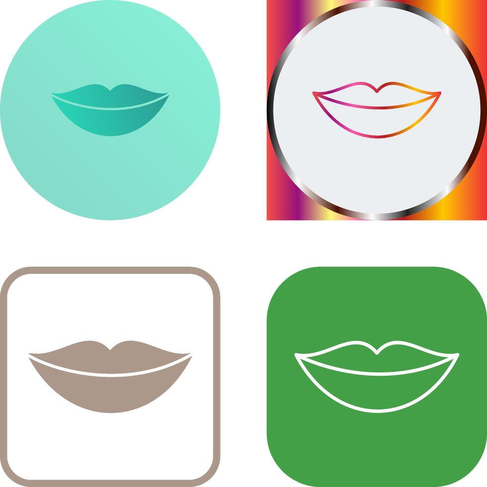 Lips Icon Design vector