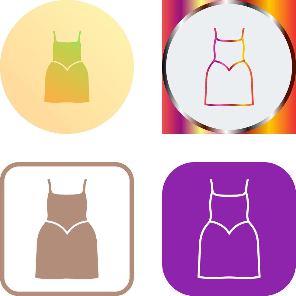 Party Dress Icon Design vector