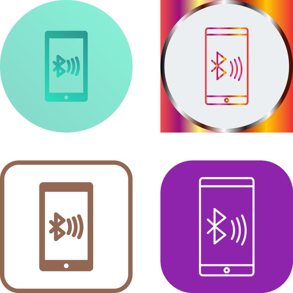 Connected Device Icon Design vector