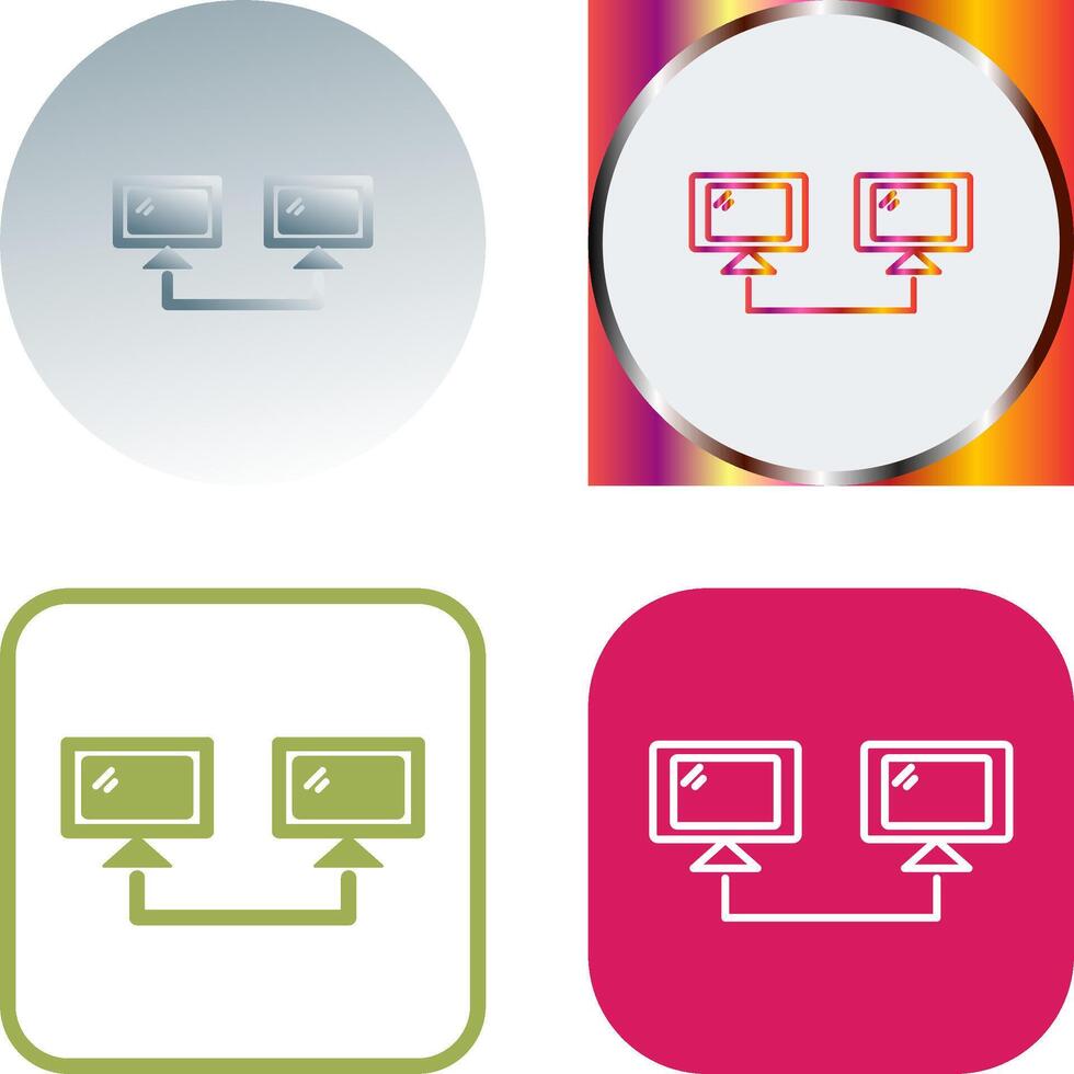 Connected Systems Icon Design vector