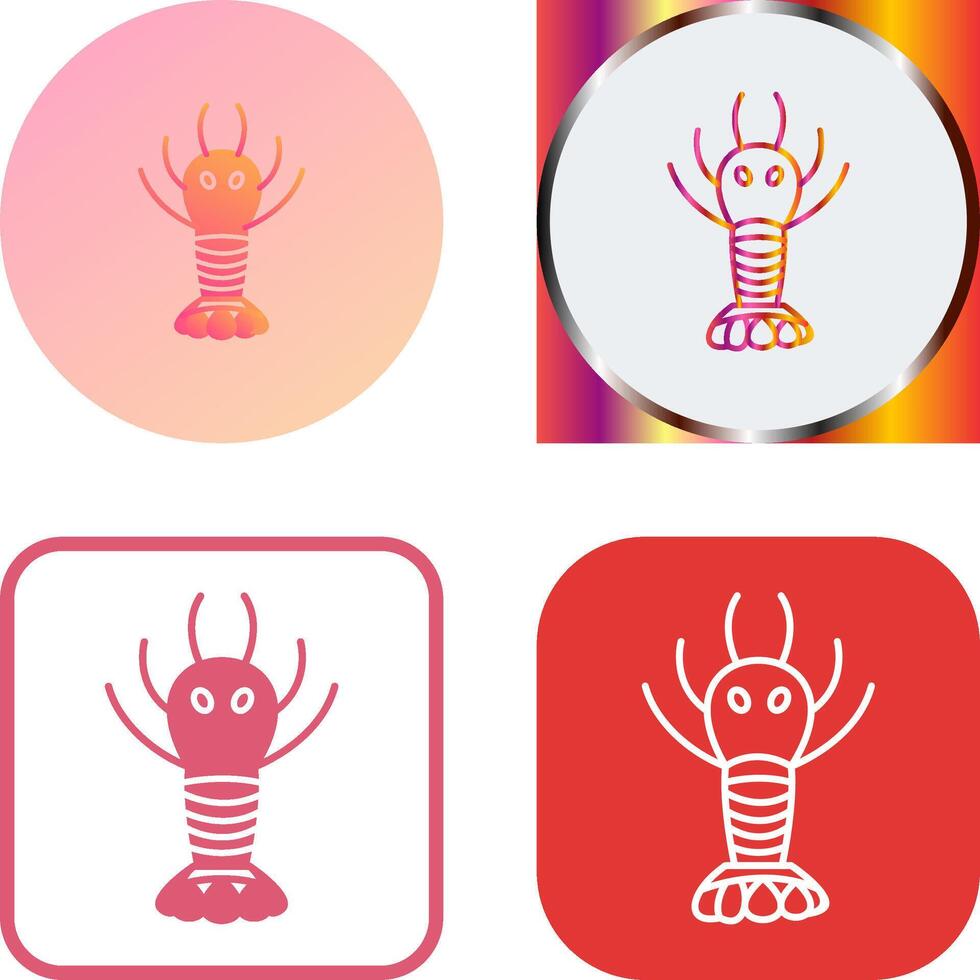 Lobster Icon Design vector