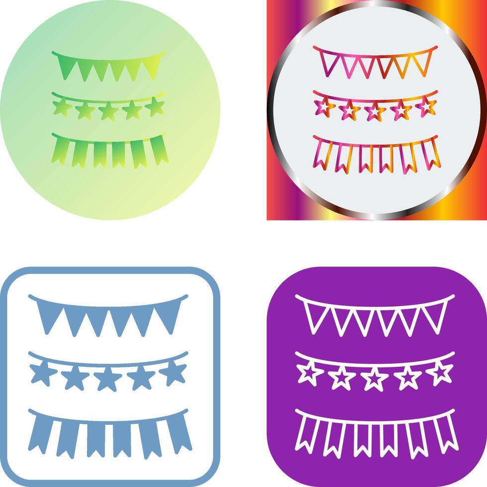 Garlands Icon Design vector