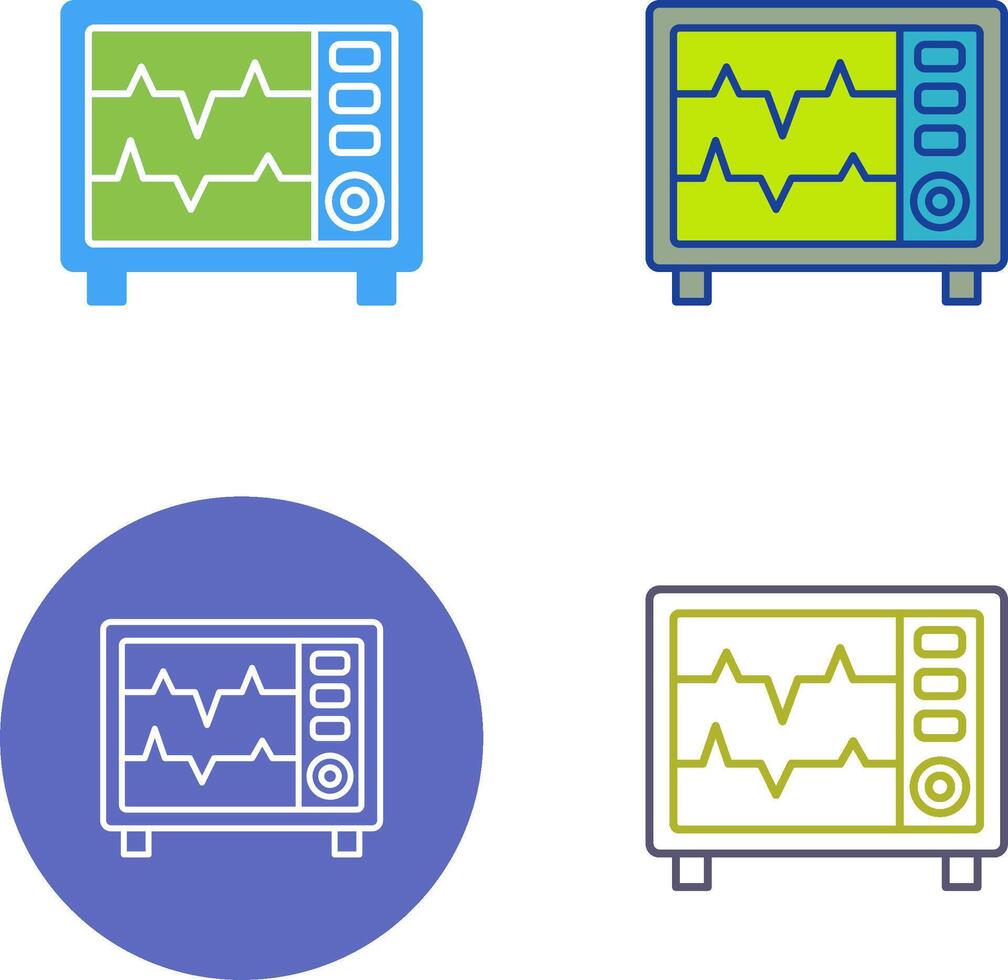 Heart Rate Monitor Icon Design vector