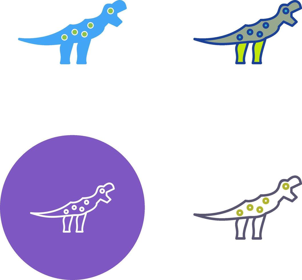 Dinosaur Icon Design vector