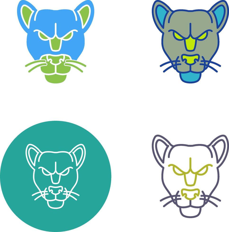 Black Panther Icon Design vector