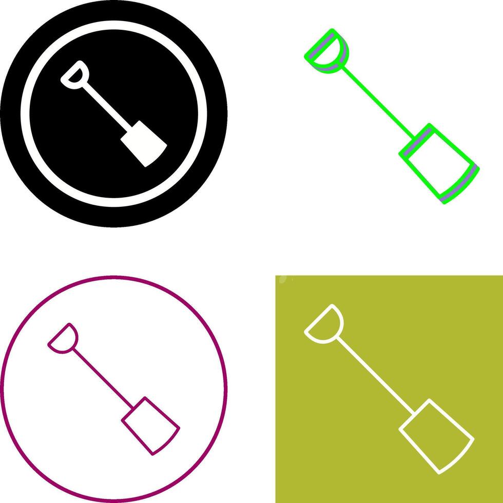 Hand Shovel Icon Design vector