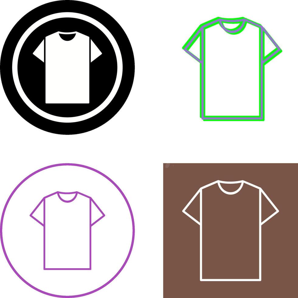 Plain T Shirt Icon Design vector