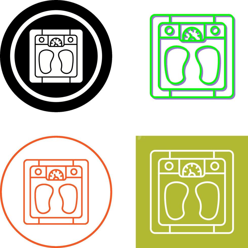 Weighing Scale Icon Design vector