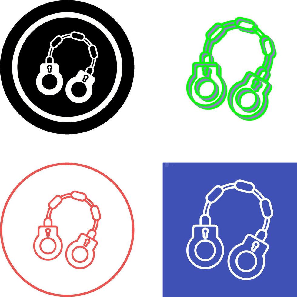 Handcuff Icon Design vector