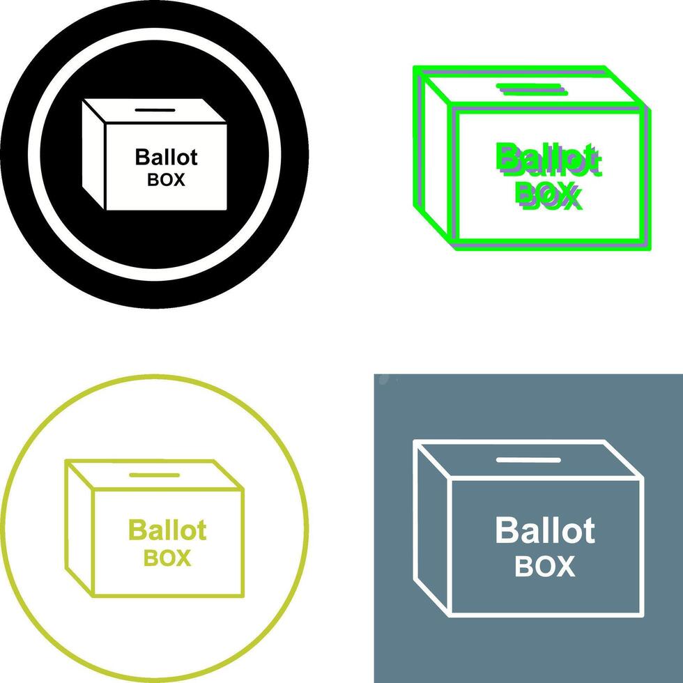 Ballot Box Icon Design vector