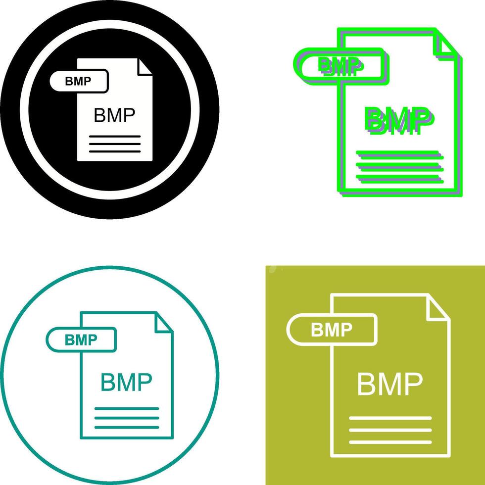 BMP Icon Design vector