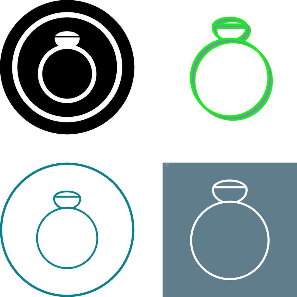 Ring Icon Design vector