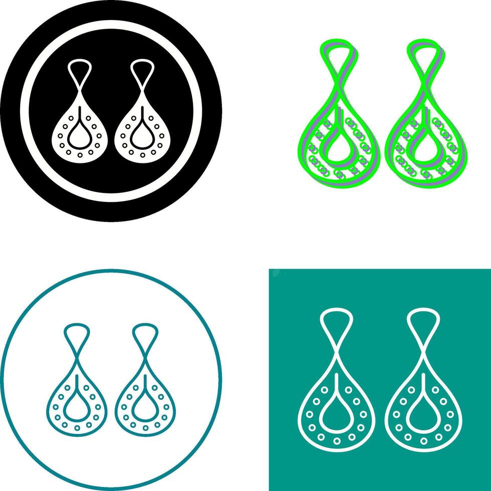 Earring Icon Design vector