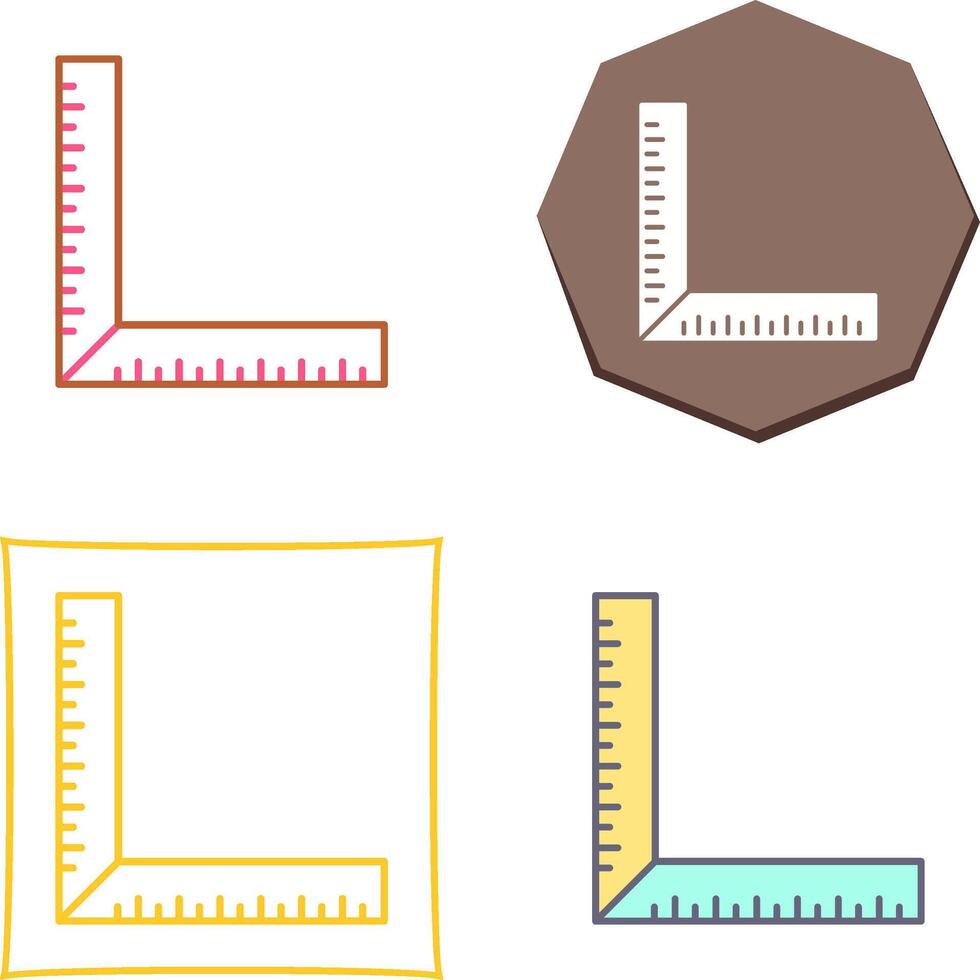 square Ruler Icon Design vector