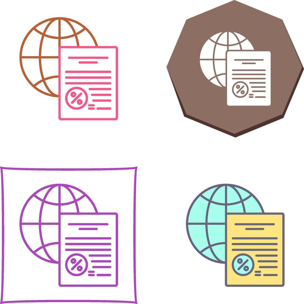 Global Icon Design vector