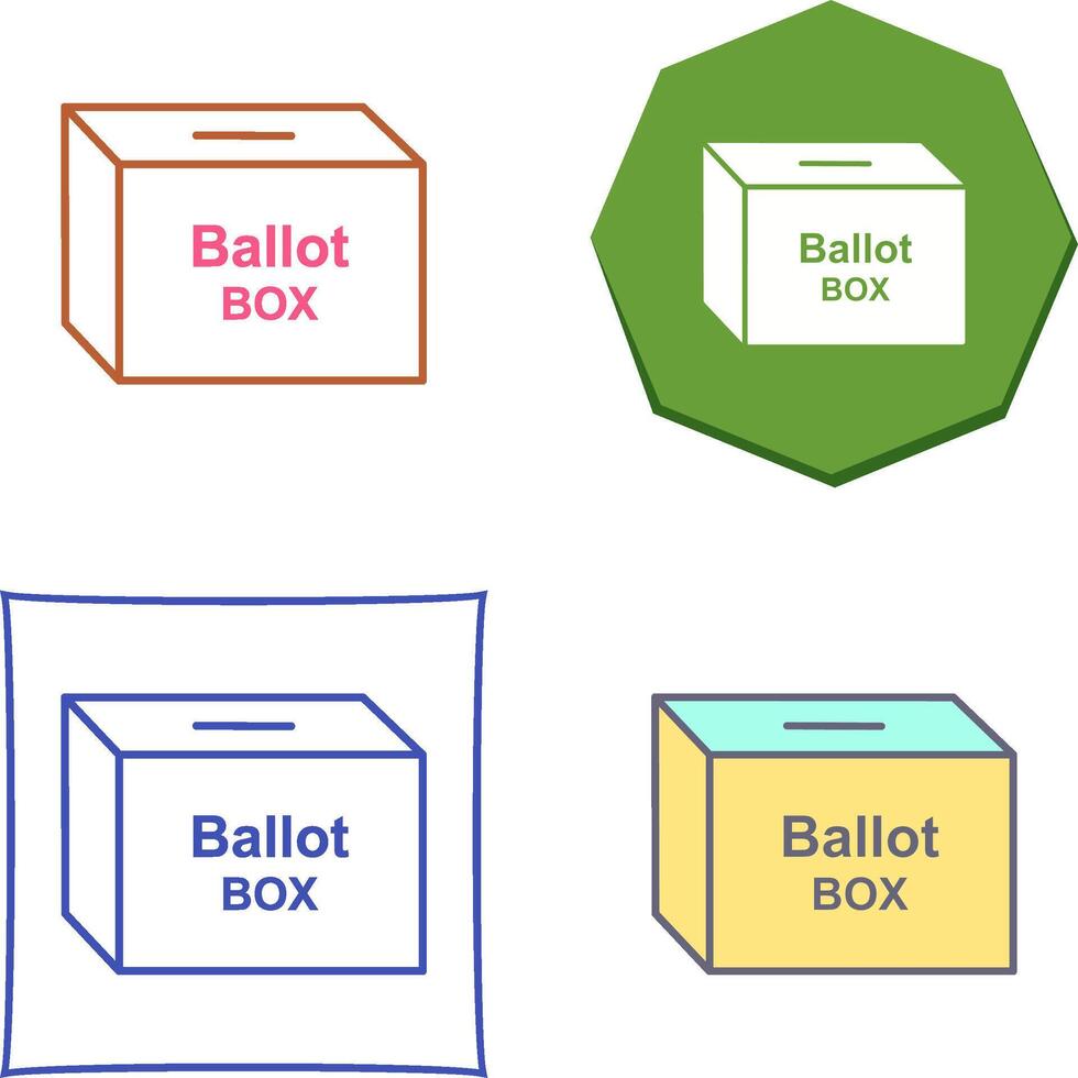 Ballot Box Icon Design vector