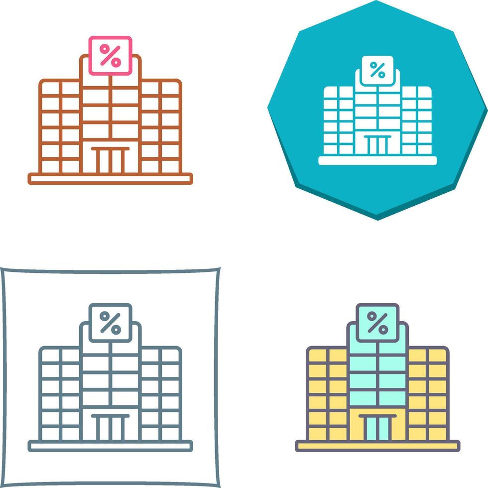 Building Icon Design vector