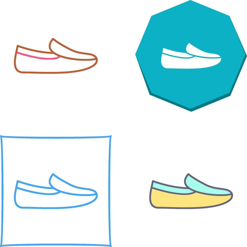 Men's Loafers Icon Design vector