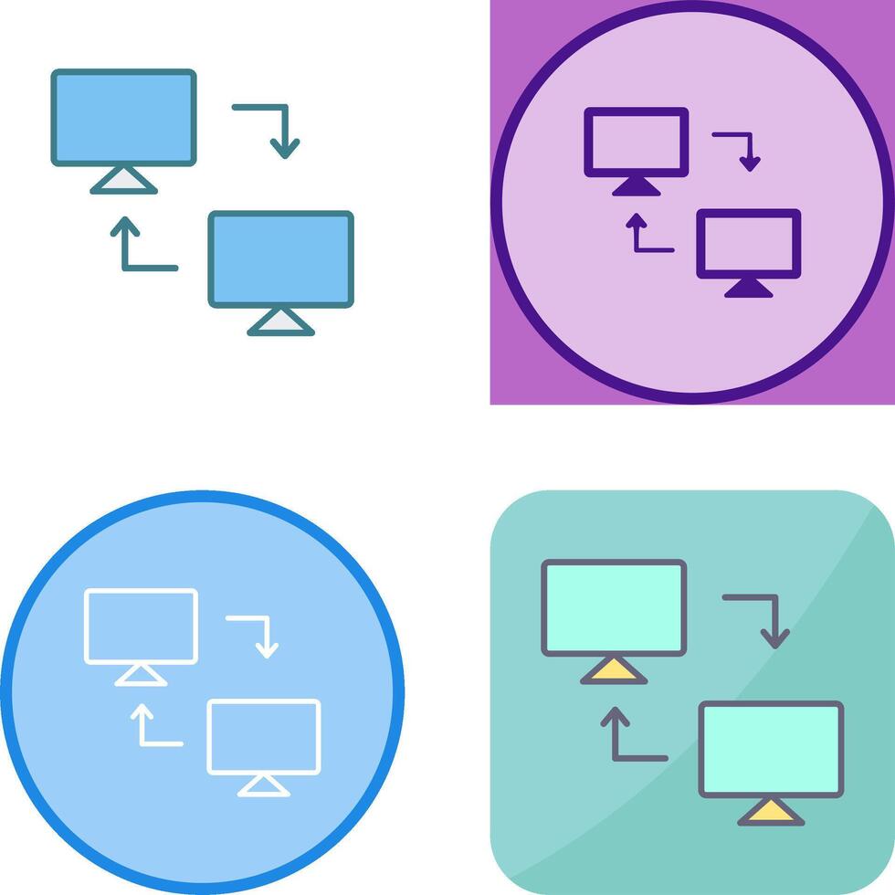 Sharing Systems Icon Design vector