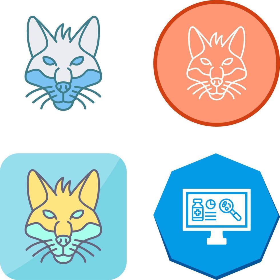 Fox Icon Design vector