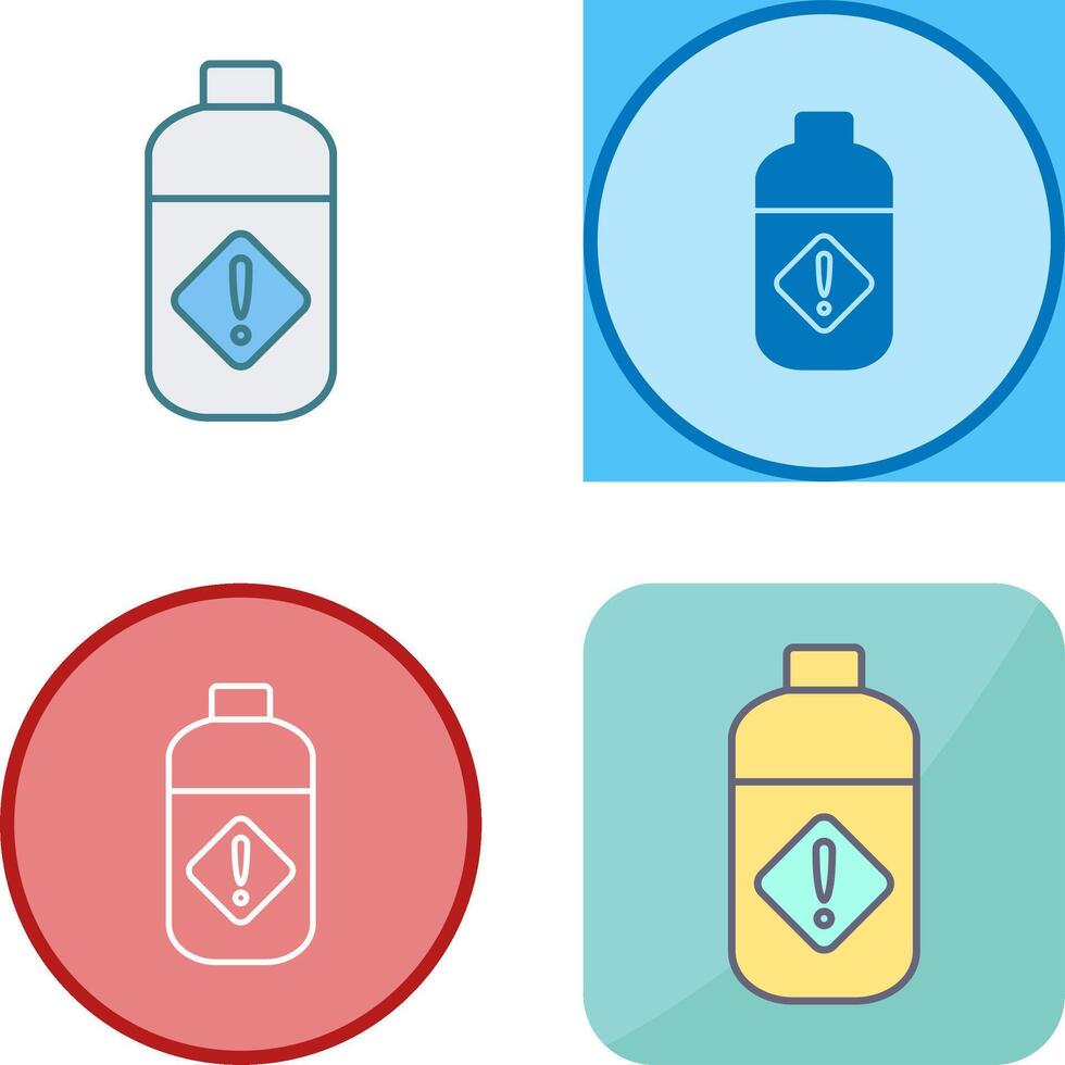 Pesticide Bottle Icon Design vector