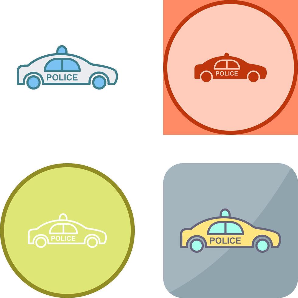 Police Car Icon Design vector