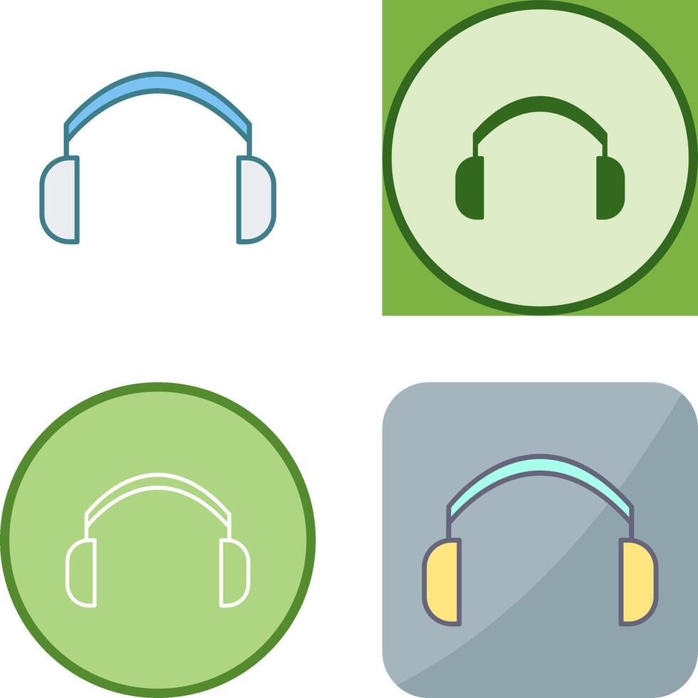 Headphones Icon Design vector