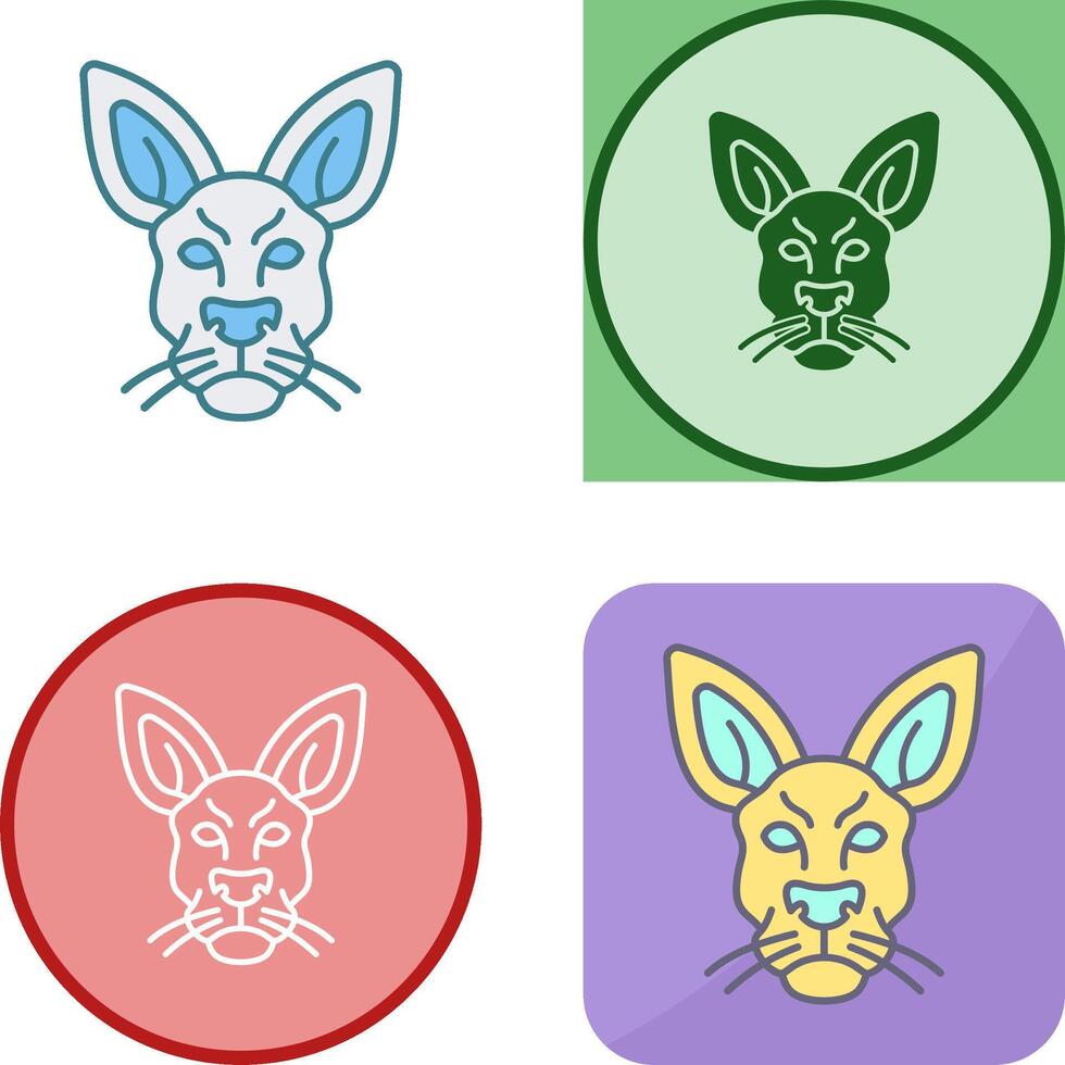 Kangaroo Icon Design vector