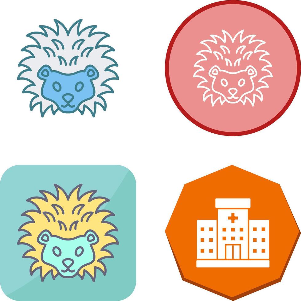 Hedgehog Icon Design vector