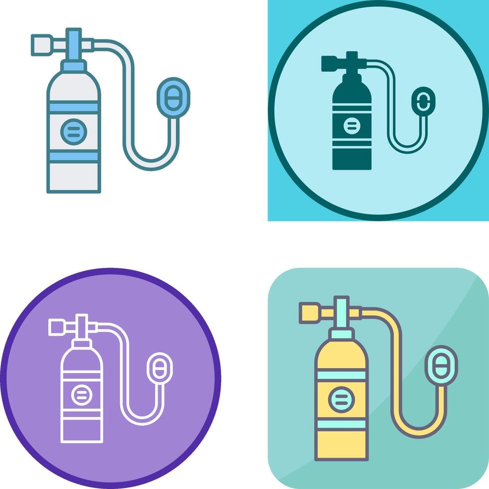 Oxygen Tank Icon Design vector