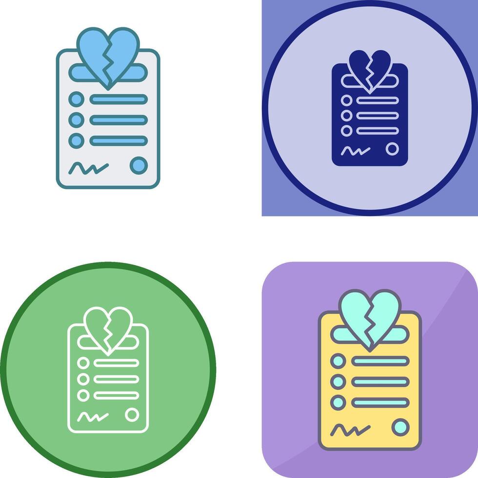Divorce Icon Design vector