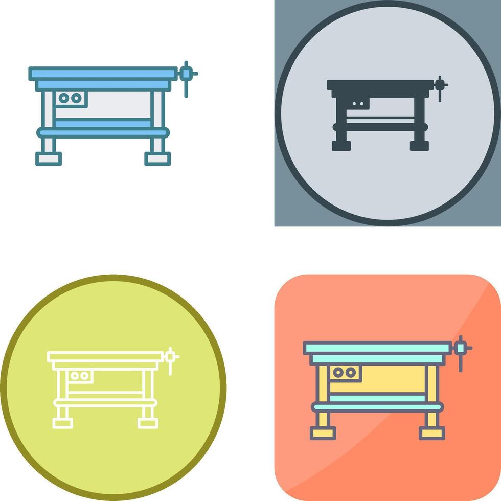 Work Bench Icon Design vector