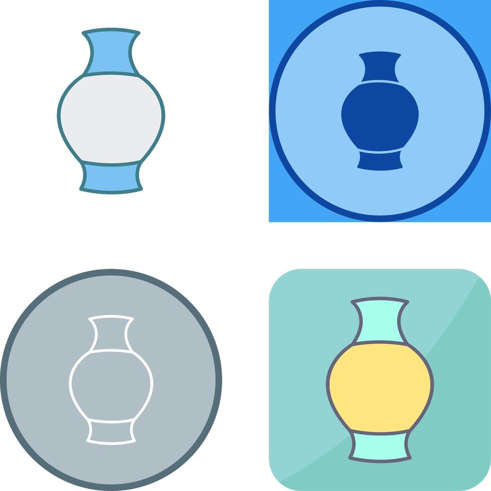 Antique Jar Icon Design vector