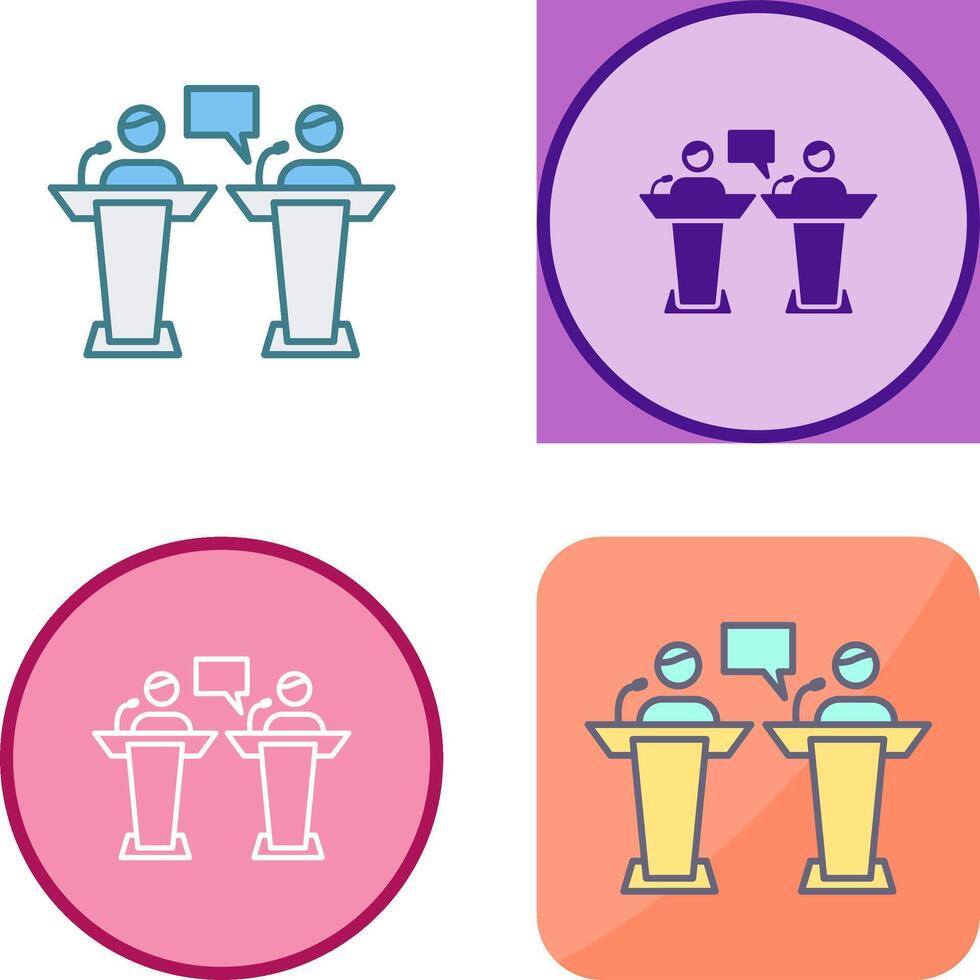 Debate Icon Design vector