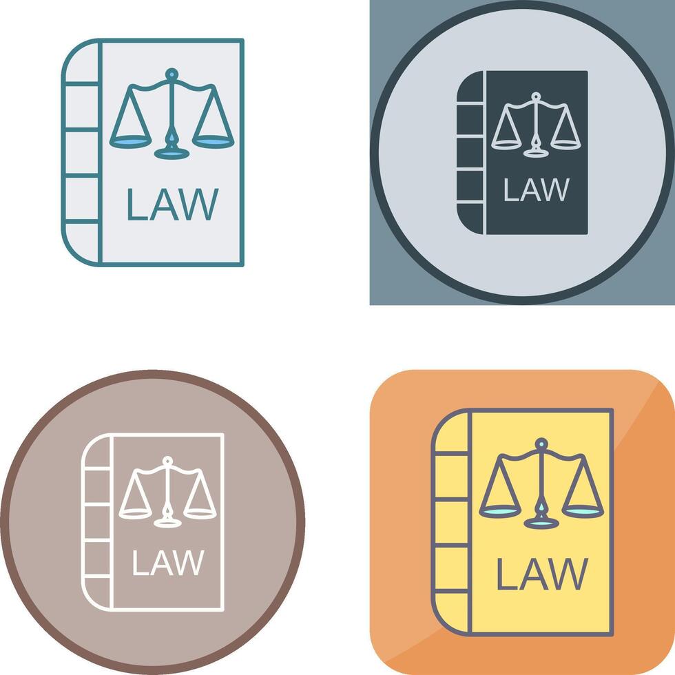 Law and Order Icon Design vector