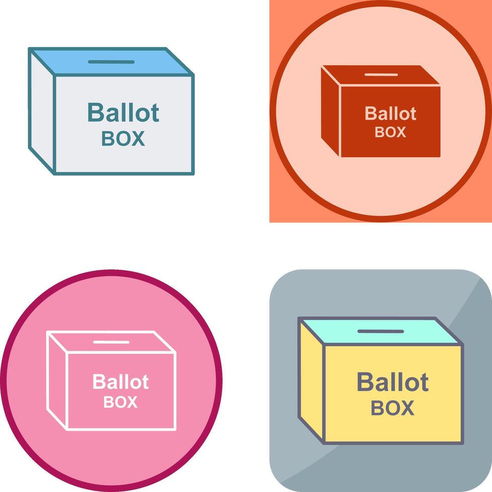 Ballot Box Icon Design vector