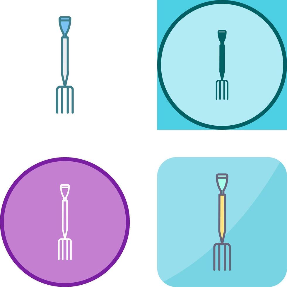 Gardening Fork Icon Design vector