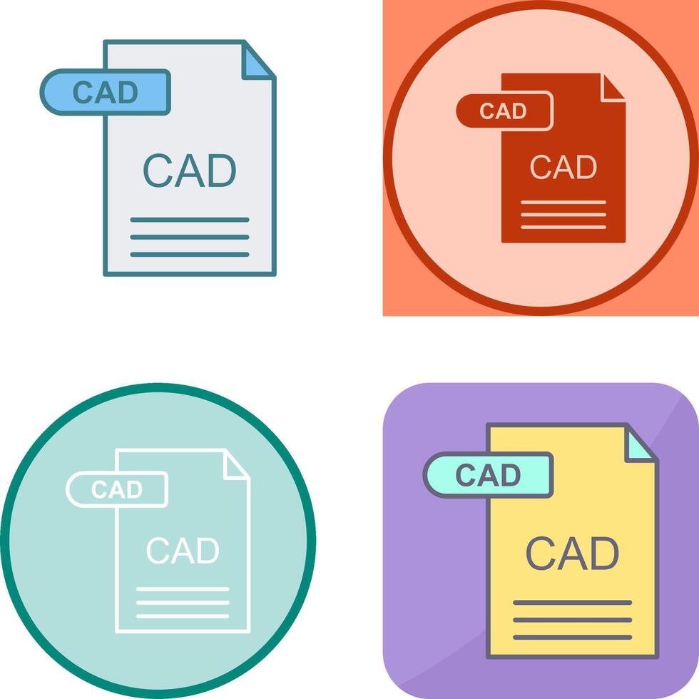 CAD Icon Design vector