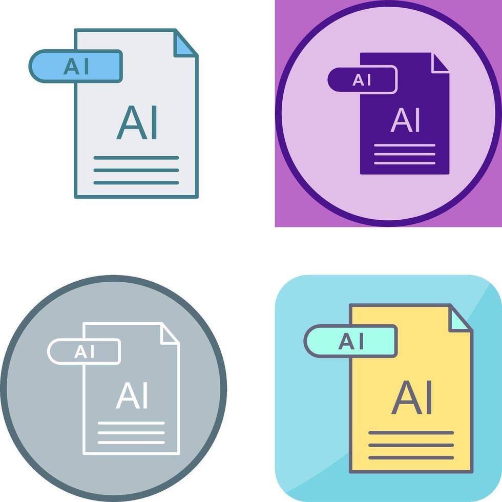 ai icono diseño vector