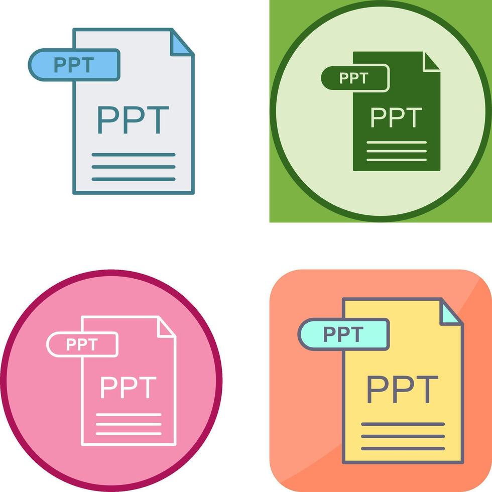 PPT Icon Design vector