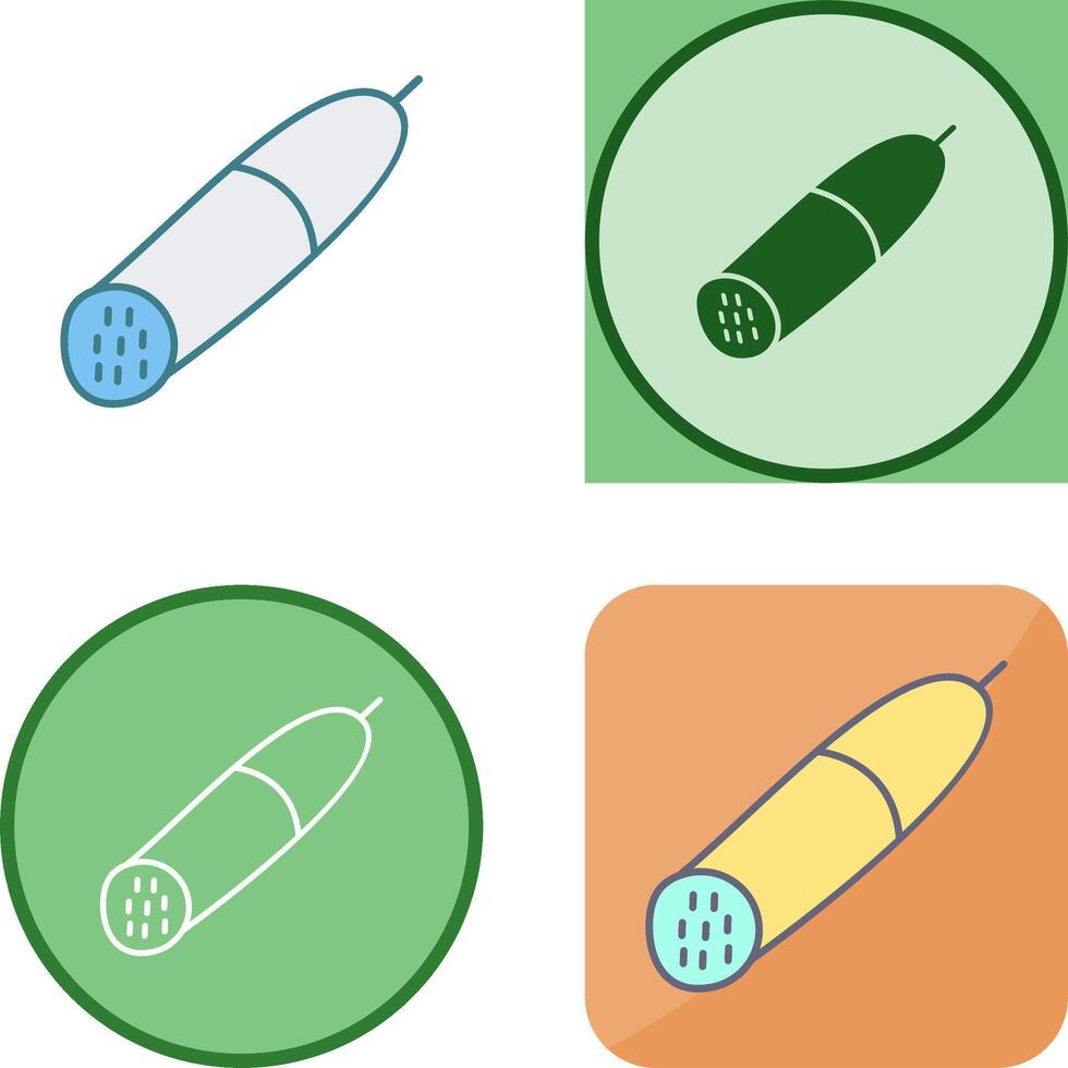 Salami Icon Design vector