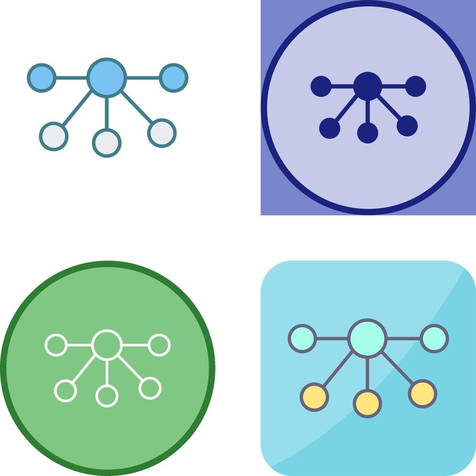 Nodes Icon Design vector