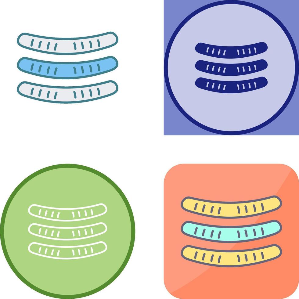 Sausages Icon Design vector