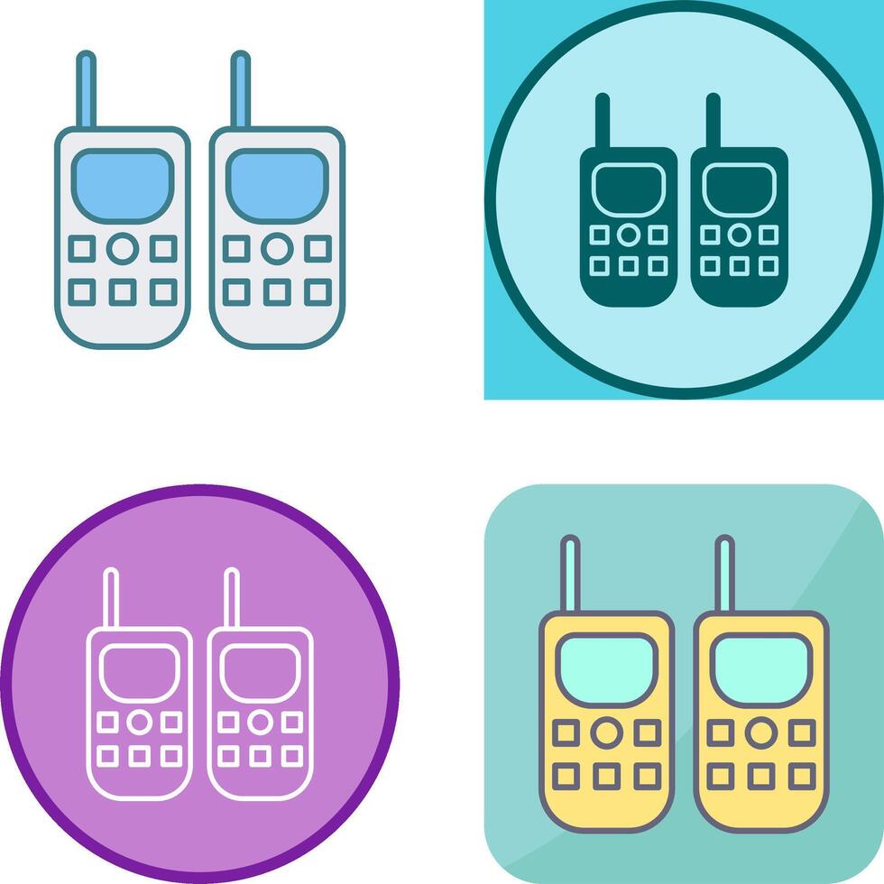 Walkie Talkie Icon Design vector