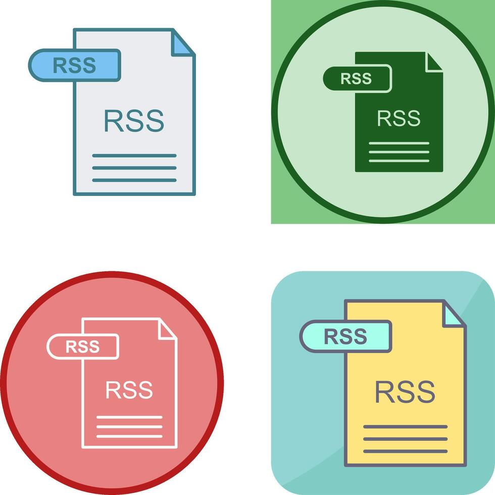 diseño de icono de rss vector