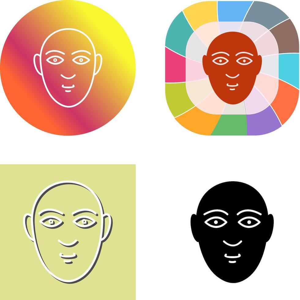 Human Face Icon Design vector