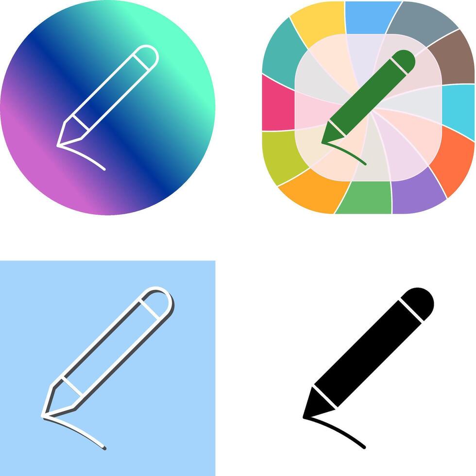 Pencil Icon Design vector