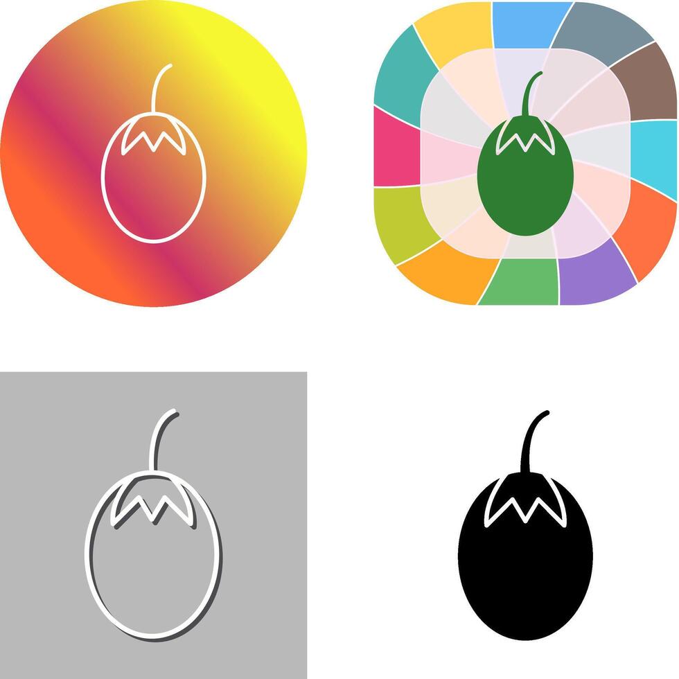 Vegetable plant Icon Design vector